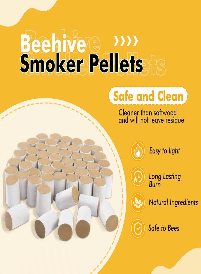 BeeCastle 54PCS Bee Smoker Pellets, Beekeeping Supplies Bee Smoker for Beehive Inspection, Natural Bee Hive Pellets in One Pack - Image 2